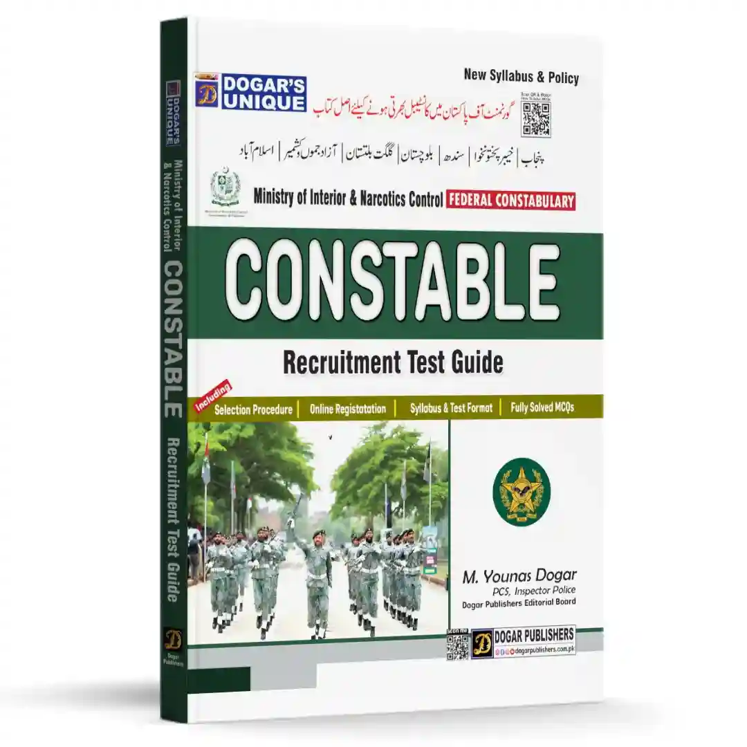 Ministry of Interior & Narcotics Control Constable Recruitment Test Guide (For All Provinces)