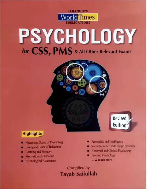Psychology for CSS & PMS by Tayab Saifullah-JWT