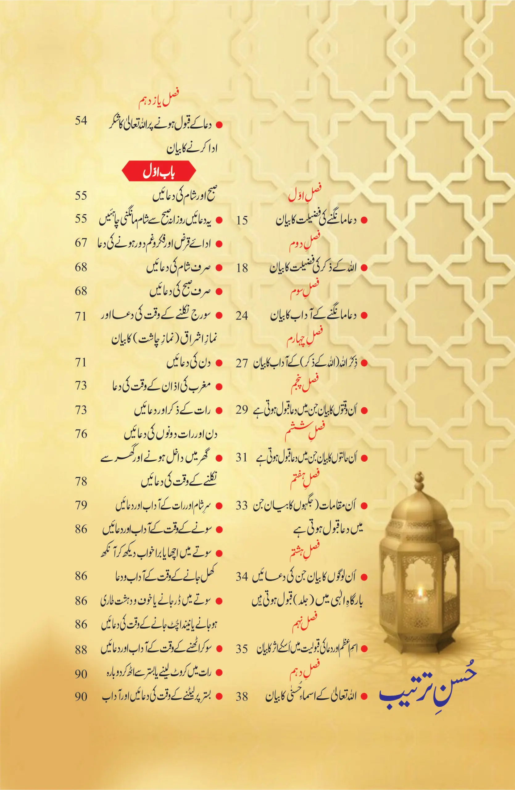 Hisn-e-Haseen by Imam Muhammad Bin Al-Jazri – Urdu Islamic Dua Book Cover
