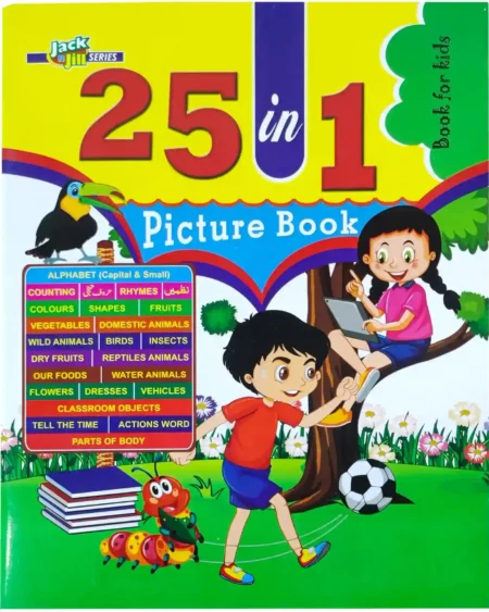 25 in 1 Picture Book Jack n Jill Early Learning Board Book Kids Educational Activity Book